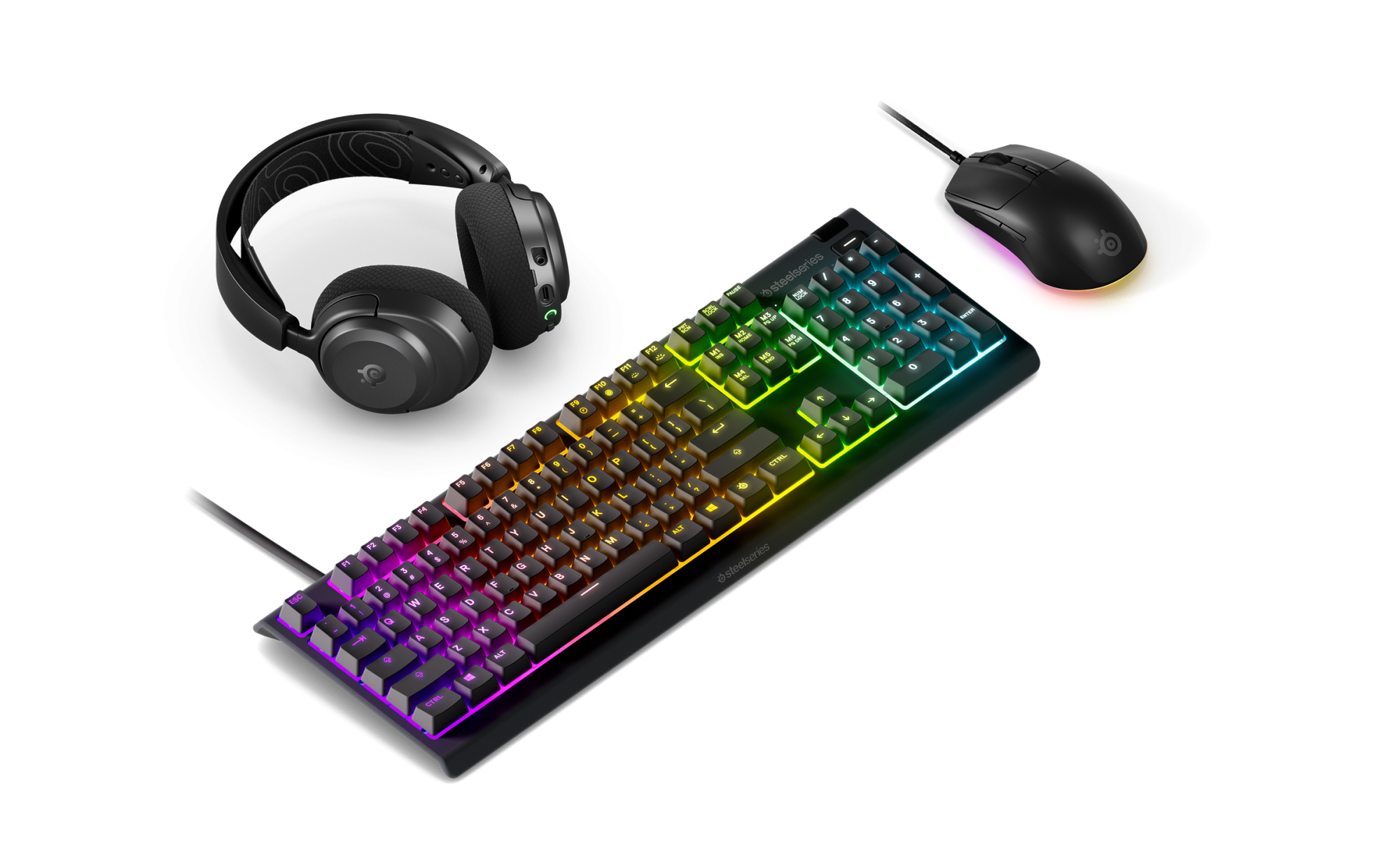 Arctis Nova 3P Wireless + Apex 3 US + Rival 3 Gen 2
